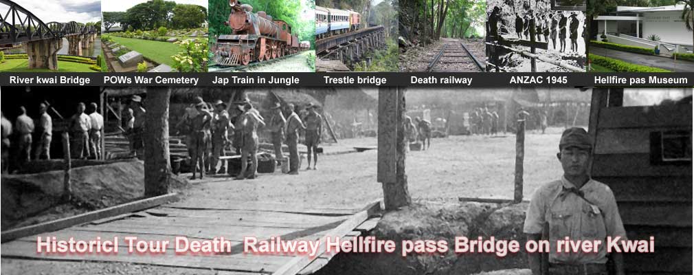 HT: 1 Day Histrocal Death Railway Tour Hellfire passridge on the river Kwai